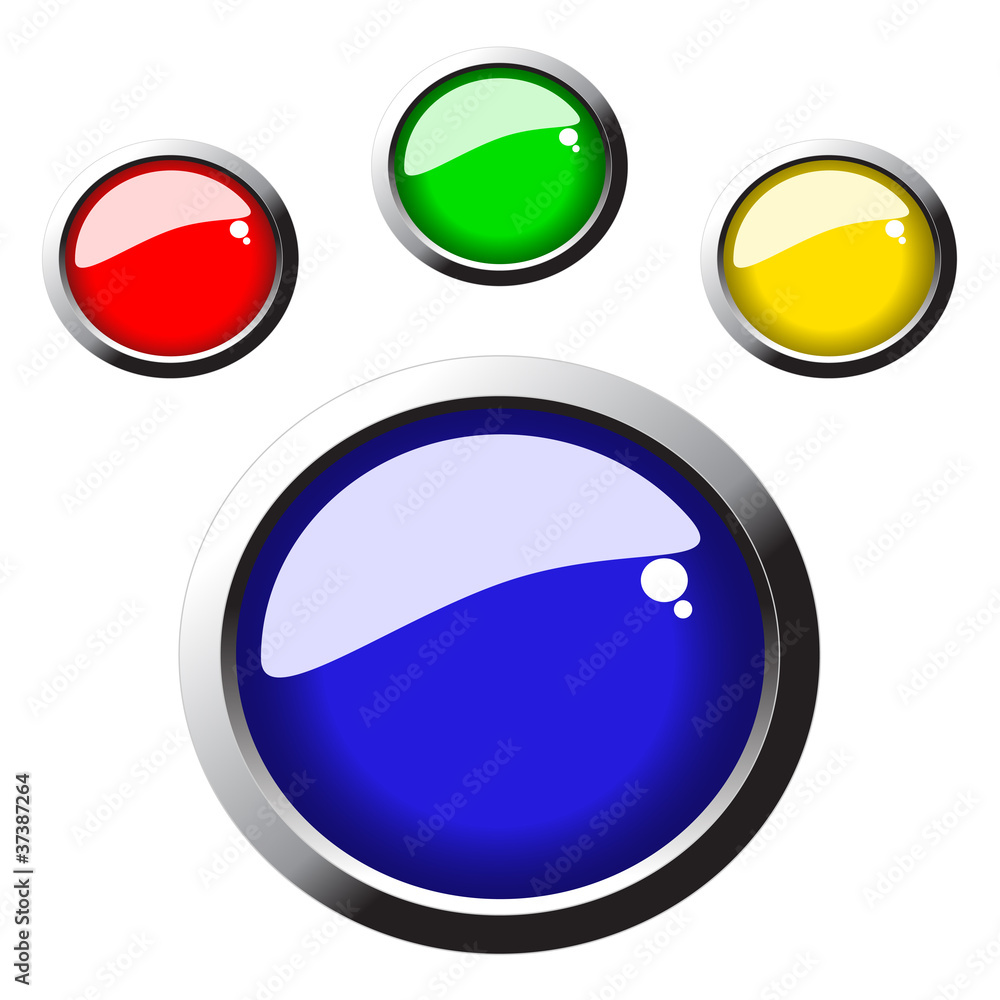 Poster vector web buttons