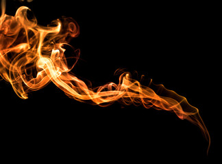 Fond texture abstrait flamme fumée