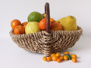 panier d'agrumes