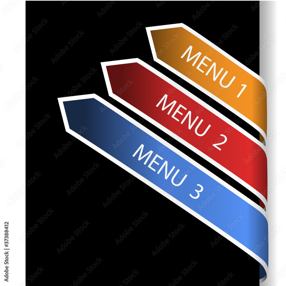 Poster vector navigation arrows