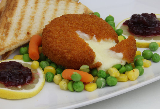 K&auml;se gebacken mit Gem&uuml;se