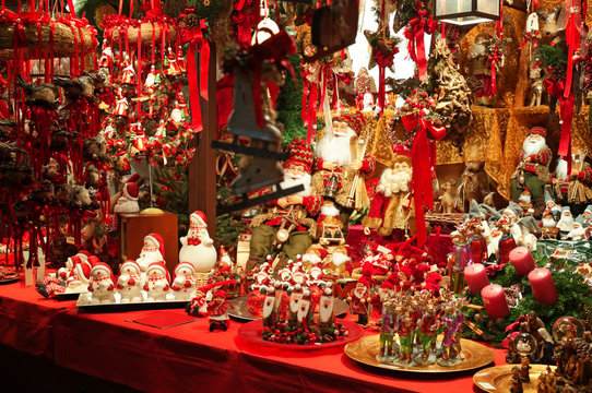 Christmas decorations at a Christmas Market.
