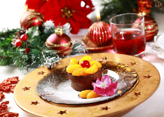 Chocolate Cup Cake for Christmas