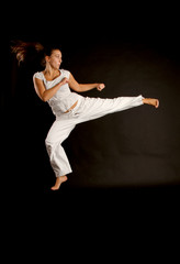 Karate Frau