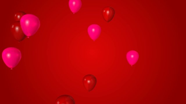 Jubil&auml;um Event Ballons rot