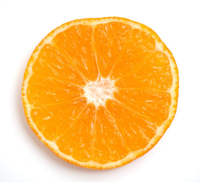 slice of orange closeup