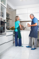 Woman Working in Kitchen