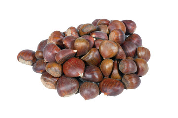 many chestnuts formed in a heap