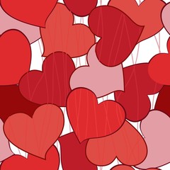 seamless pattern with hearts