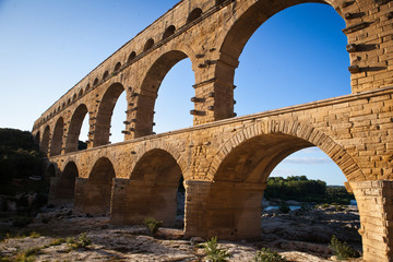 Fototapeta na wymiar Pont du Gard, Languedoc-Roussillon, France