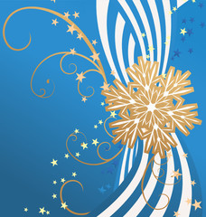 christmas background with snowflakes