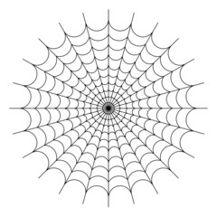 Round spider web