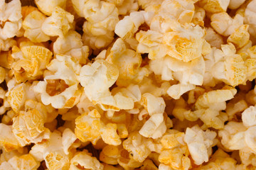 tasty popcorn closeup