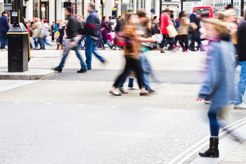 Menschenmassen am Oxford Circus