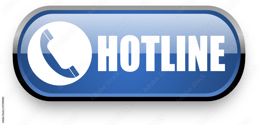 Aufkleber hotline web button