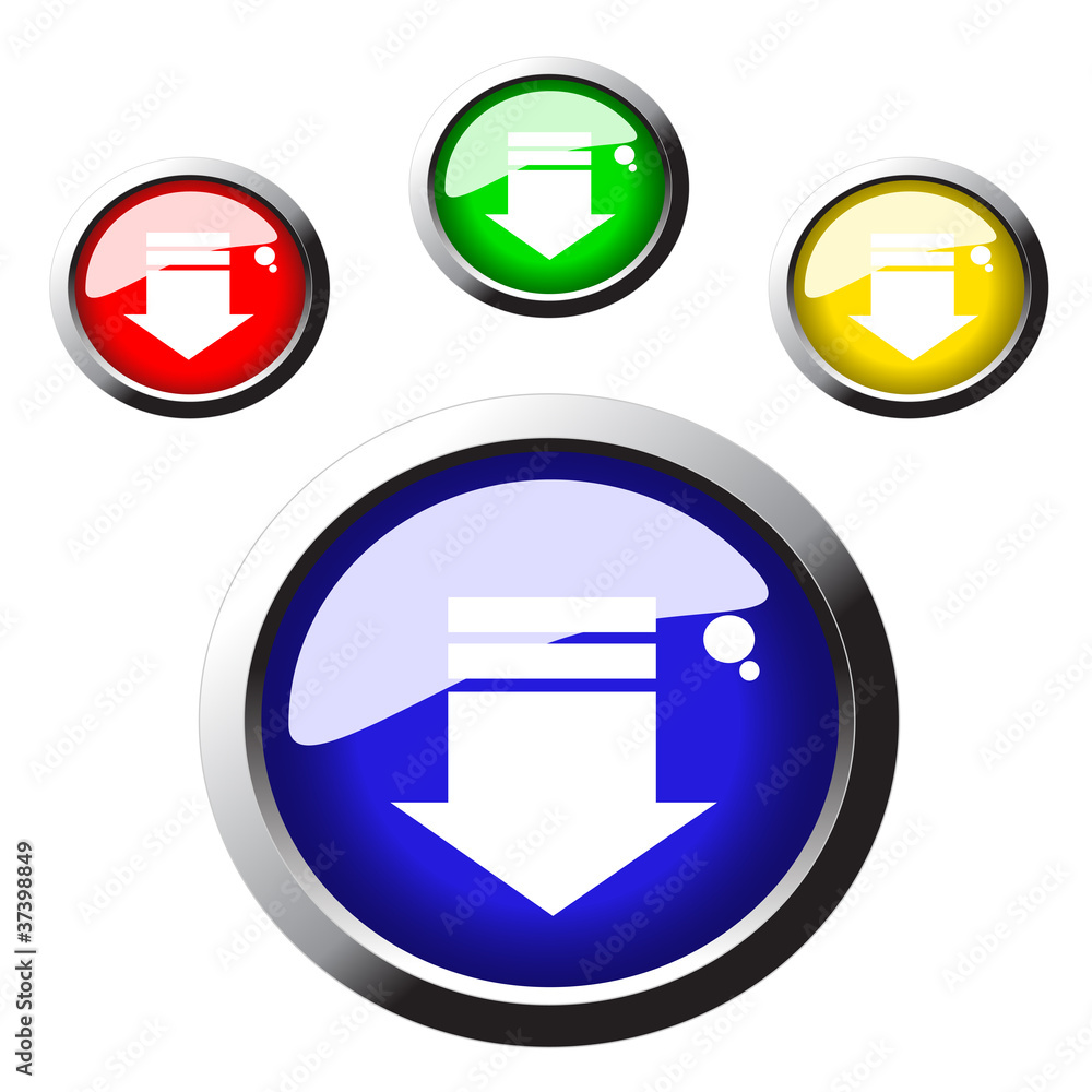 Poster vector web buttons