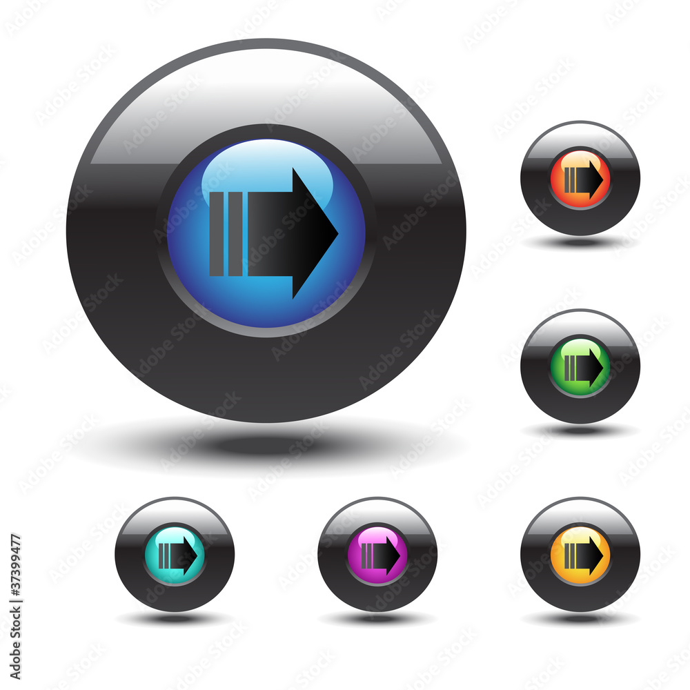 Poster vector web buttons