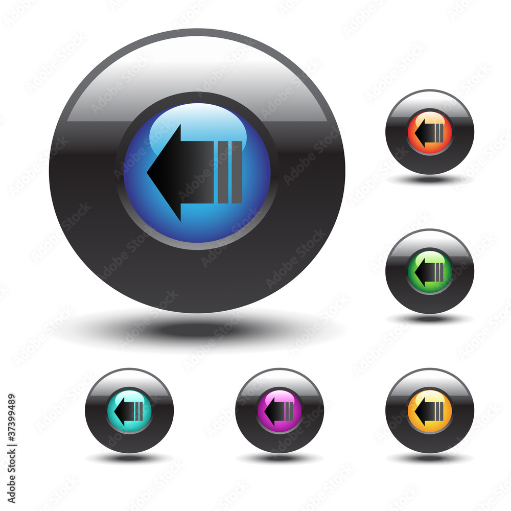 Poster vector web buttons