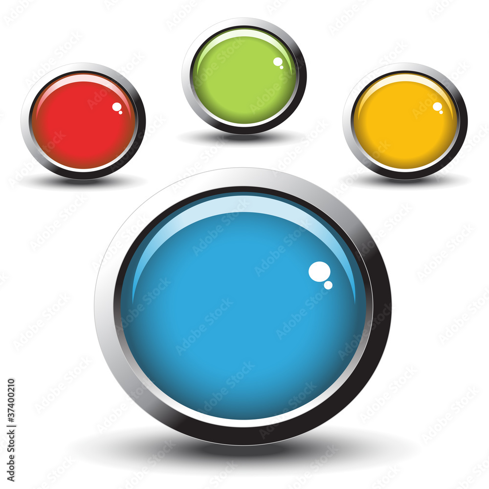 Poster vector web buttons