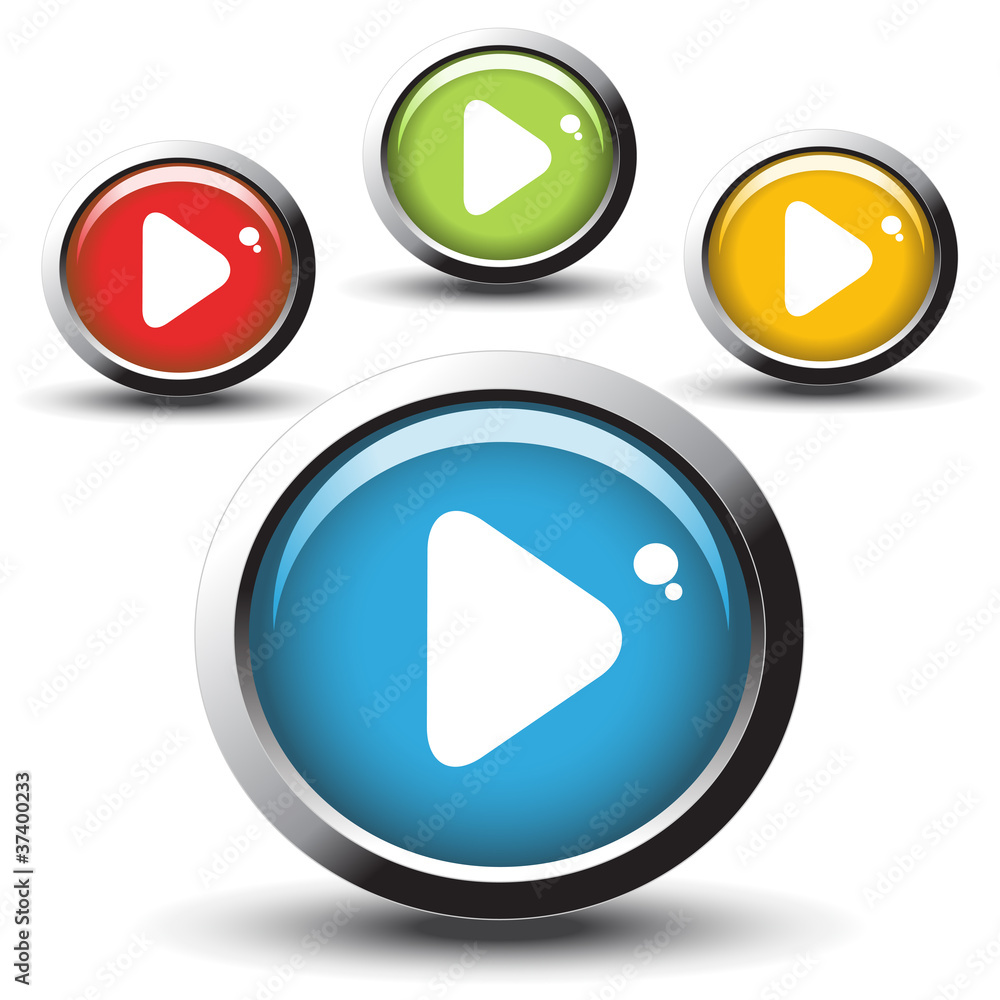 Poster vector web buttons