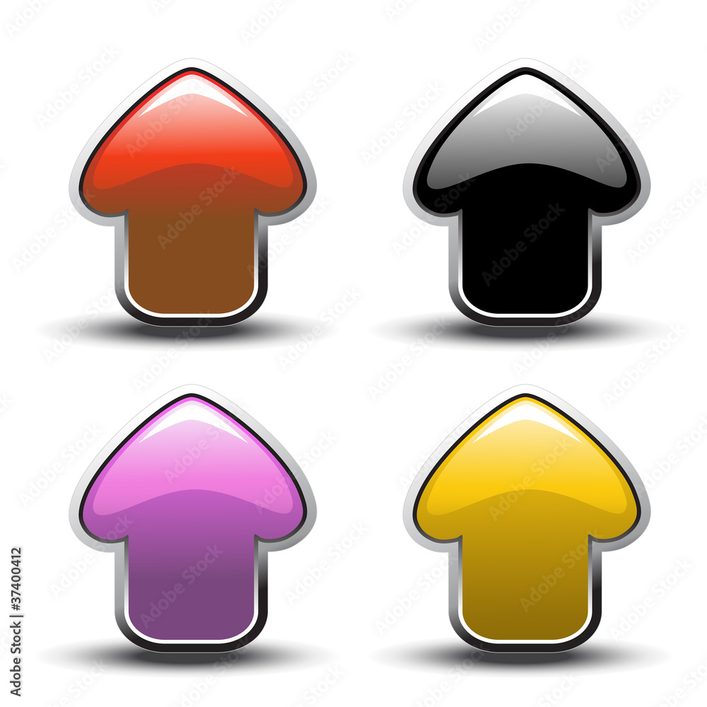 Poster vector arrow buttons