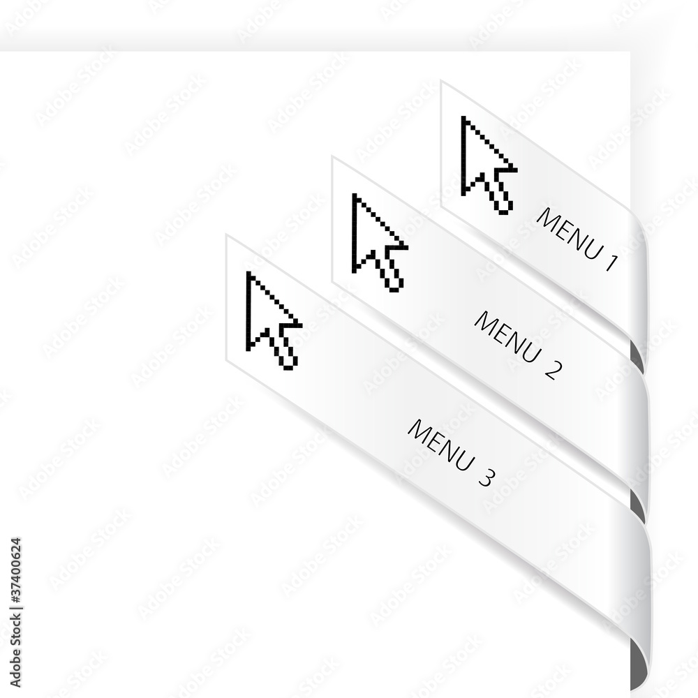 Poster vector navigation arrows