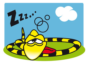 serpent ver dormir dodo rêver sommeil © CECILE