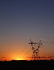 Electricity tower providing energy distribution