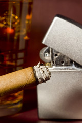 Burning Cigar