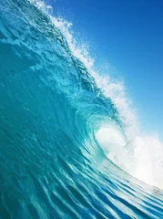 Foto auf Acrylglas Wasser Blaue Ozeanwelle