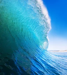 Gordijnen Blue Ocean Wave © EpicStockMedia