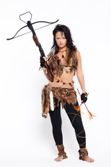 woman with arbalest