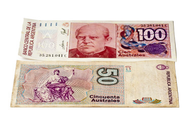 frühere argentinische Banknoten
