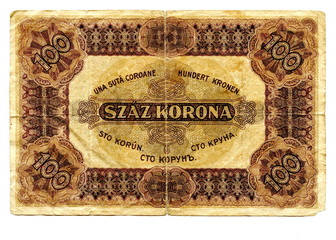 Vintage money of Hungary - szaz korona (100 crown)