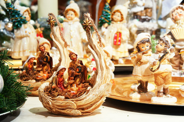 Christmas decorations at a Christmas Market.