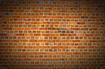 Red Brick Wall Texture with vignette