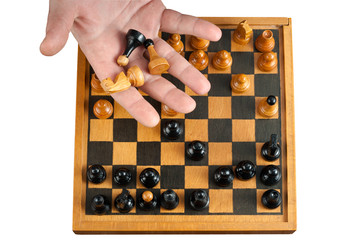 Chess board isolated on white © momchilos