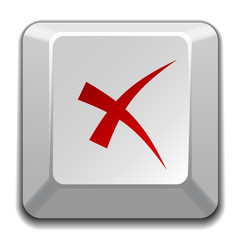 vector negative checkmark key