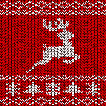 pulli strick rentier I