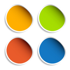 vector blank stickers