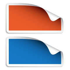 vector blank stickers