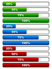 vector progress bars