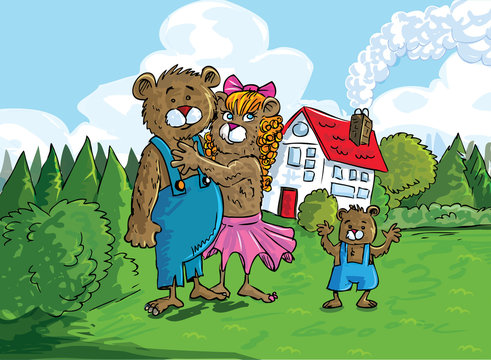 Cartoon Of The Three Bears