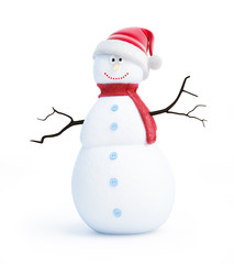 snow men santa hat