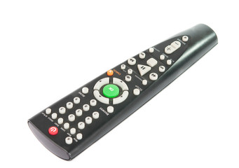 Black TV remote control