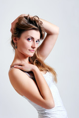 Naklejka premium Portrait of beautiful woman