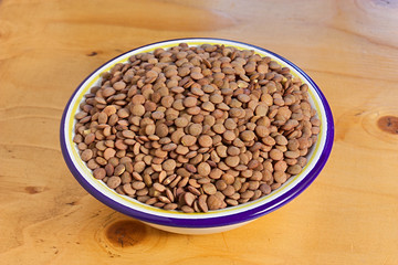 dish of lentils