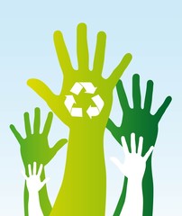 Fototapeta premium recycle sign