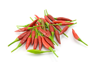 Red pepper on a white background