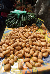 étalage légume patate